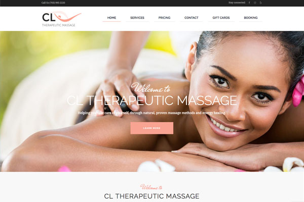 CL Therapeutic Massage Website Design & Development