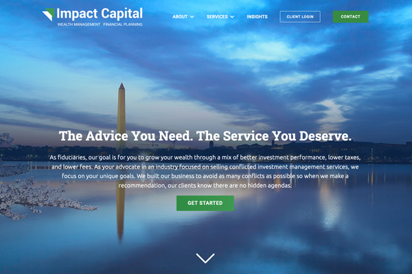 Impact Capital Website Design