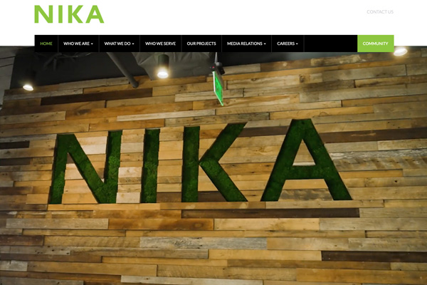 NIKA Solutions Website Design