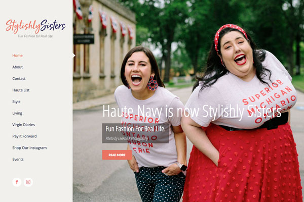 Stylishly Sisters Website Design